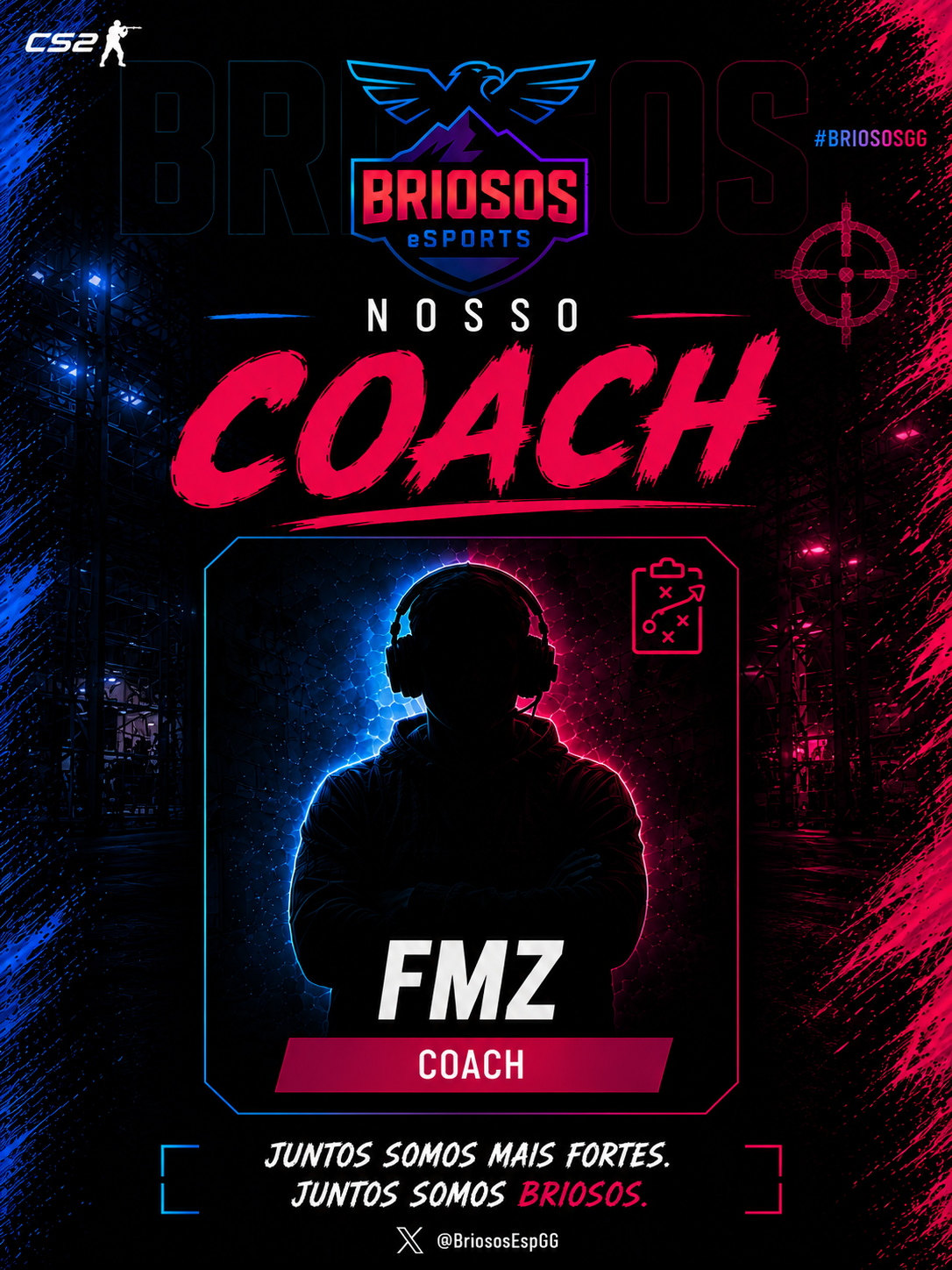 BRIOSOS ESPORTS ANUNCIA FMZ COMO COACH